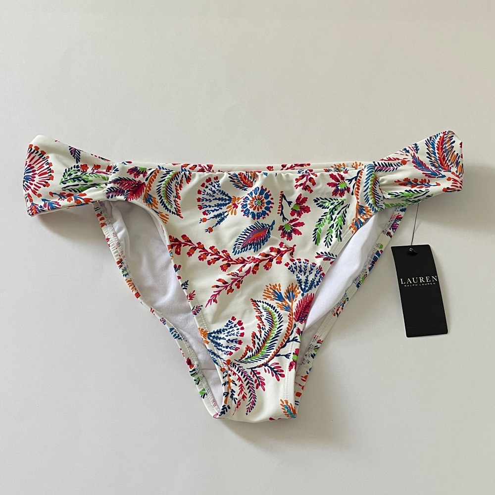 Ralph Lauren Twist Side Bikini Bottom  Preppy Lauren Ralph Lauren Coastal Beach
